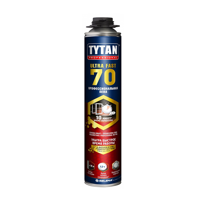 фотография товара Титан 70 / TYTAN Professional ULTRA FAST 70 пена монтажная. 12 штук 