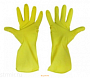  Перчатки хозяйственные латексные XL желтые ,12пар 